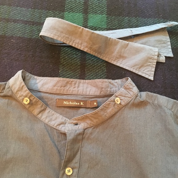 Men's Nicolas K button down w/ convertible collar - Picture 1 of 5